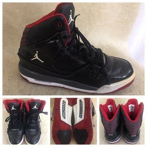 Air Jordan Youth US Size 6Y EUR 38.5 Black Red White  #538699-012
